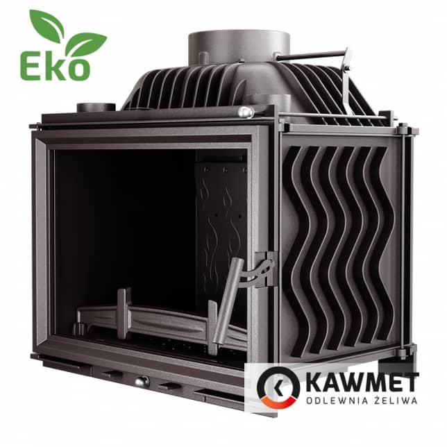 Топка Kawmet W17 (12,3 kW) Eco з прямим вогнетривким склом