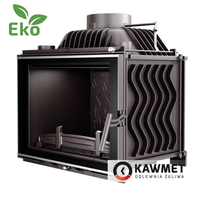 Топка Kawmet W17 Dekor (12,3 kW) Eco з прямим вогнетривким склом