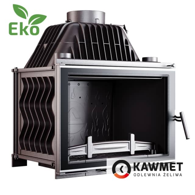 Топка Kawmet W17 Dekor (16,1 kW) Eco з прямим вогнетривким склом