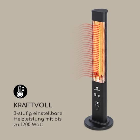 Інфрачервоний обігрівач Blumfeldt Heat Guru Plus з потужністю до 1200 Вт