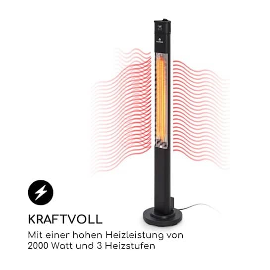 Інфрачервоний обігрівач Blumfeldt Heat Guru Plus L з потужністю до 2000 Вт