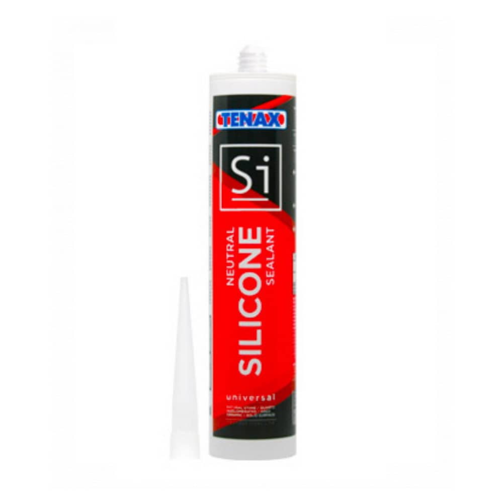Силіконовий герметик Tenax Silicone Si сірий 0,3 л для натурального каменю