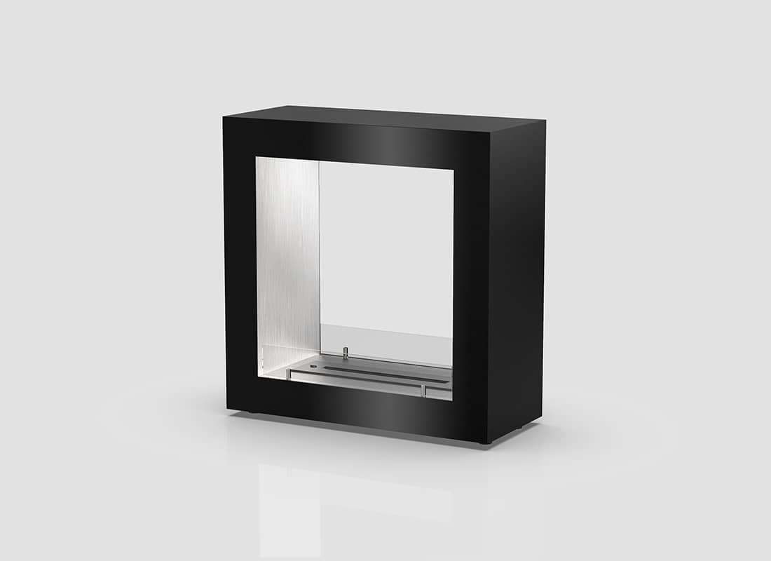 Біокамін Gloss Fire Brook-m1-D500 з з полум'ягасником