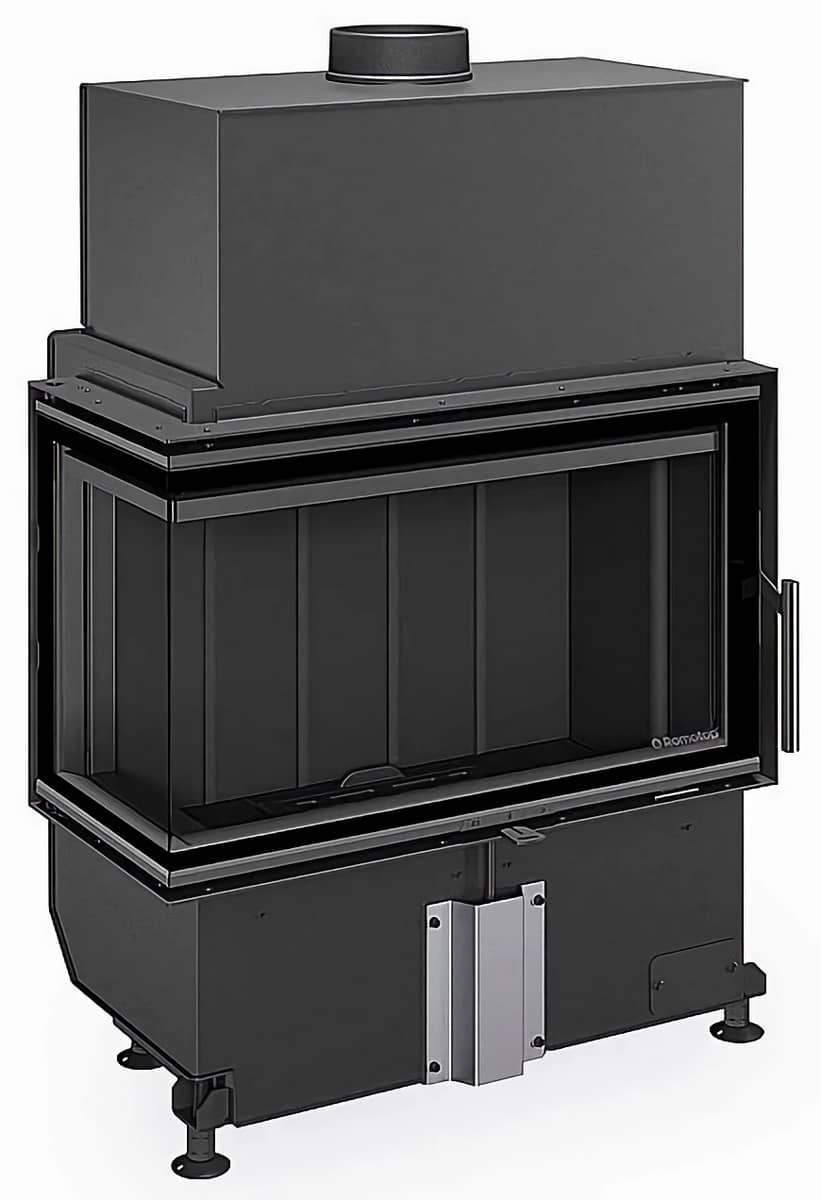 Топка на дровах Romotop Heat R/L 4G S 70.44.33.26 з темним футеруванням Топка на дровах Romotop Heat R/L 4G S 70.44.33.26 з темним футеруванням