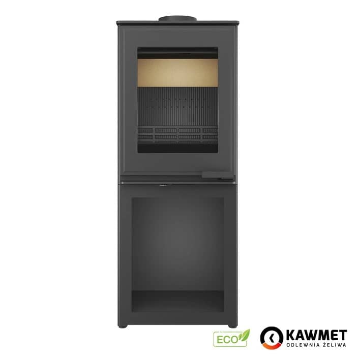 Піч на дровах Kawmet Harita S15i L-Box Eco, фронтальний вигляд Піч на дровах Kawmet Harita S15i L-Box Eco, фронтальний вигляд