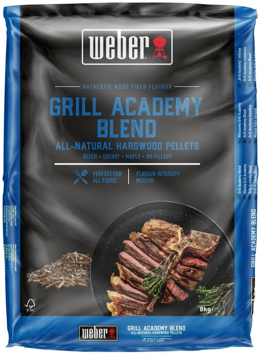 Деревні пеллети Weber суміш FSC Grill Academy Blend, 8 кг Деревні пеллети Weber суміш FSC Grill Academy Blend, 8 кг
