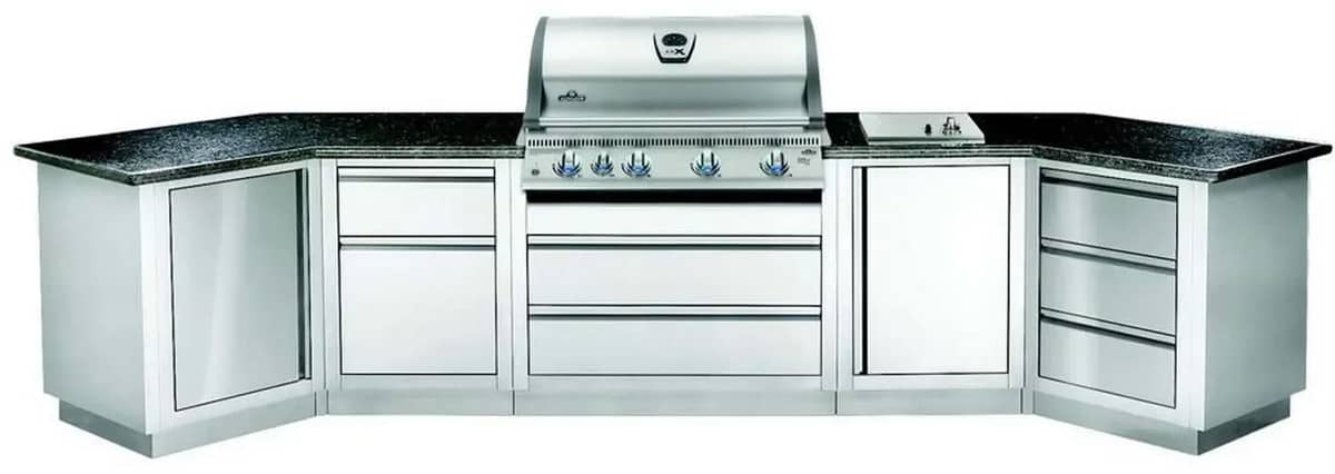 Стаціонарна літня кухня Napoleon Oasis 300 с грилем Bilex 605 Стаціонарна літня кухня Napoleon Oasis 300 с грилем Bilex 605