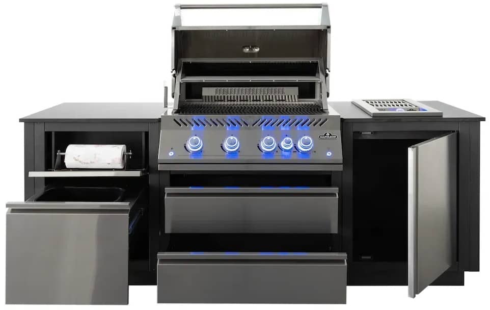 Літня кухня Napoleon Oasis 100 с грилем Big 32 з відкритою кришкою Літня кухня Napoleon Oasis 100 с грилем Big 32 з відкритою кришкою