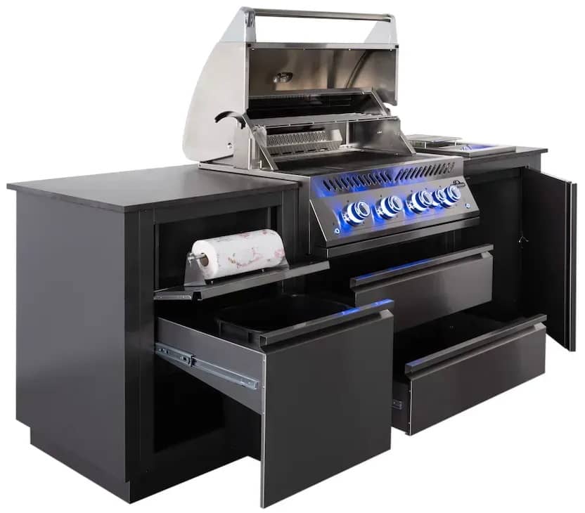 Вулична кухня Napoleon Oasis 100 с грилем Big 32 з відкритою кришкою Вулична кухня Napoleon Oasis 100 с грилем Big 32 з відкритою кришкою