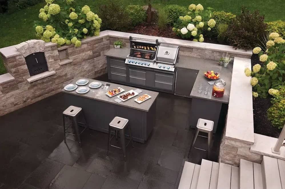 Літня кухня Napoleon Oasis 200 с грилем Big 32, загальний вигляд Літня кухня Napoleon Oasis 200 с грилем Big 32, загальний вигляд