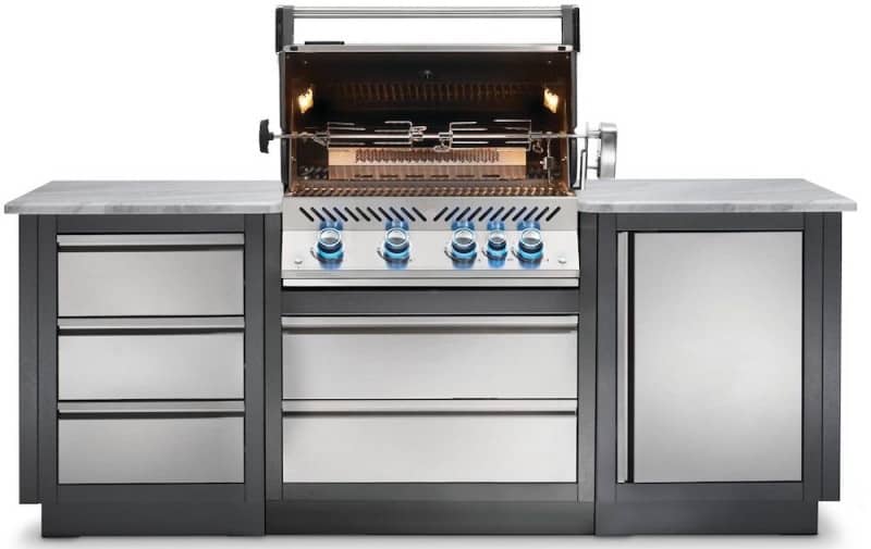 Вулична кухня Napoleon Oasis 100 с грилем Bipro 500 з відкритою кришкою Вулична кухня Napoleon Oasis 100 с грилем Bipro 500 з відкритою кришкою