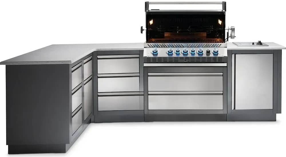 Вулична кухня Napoleon Oasis 300 с грилем Bipro 665 з відкритою кришкою Вулична кухня Napoleon Oasis 300 с грилем Bipro 665 з відкритою кришкою