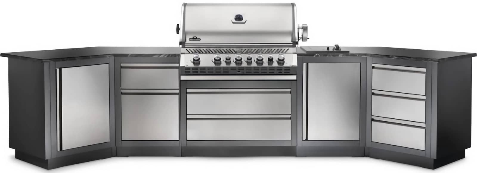 Стаціонарна літня кухня Napoleon Oasis 400 с грилем Bipro 665 Стаціонарна літня кухня Napoleon Oasis 400 с грилем Bipro 665