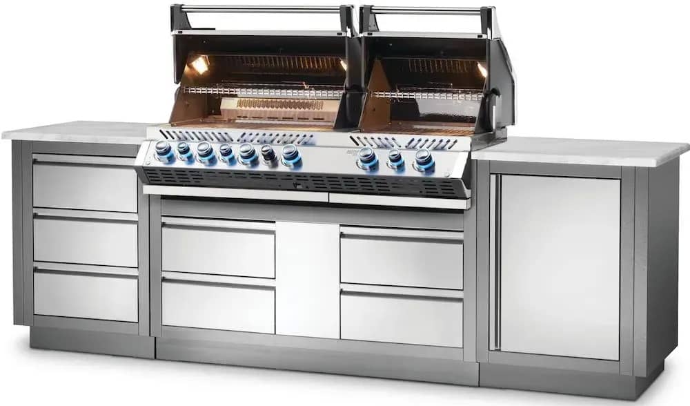 Вулична кухня Napoleon Oasis 100 с грилем Bipro 825 з відкритою кришкою Вулична кухня Napoleon Oasis 100 с грилем Bipro 825 з відкритою кришкою