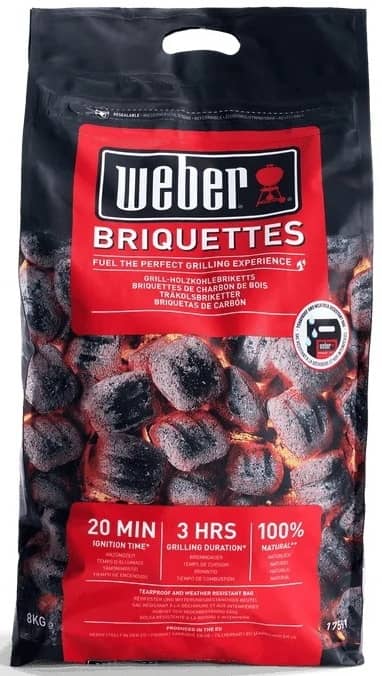 Брикети вугільні Weber 4 кг для барбекю та гриля Брикети вугільні Weber 4 кг для барбекю та гриля